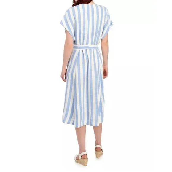 NEW Nina Leonard Women's Dress Stripe - Picture 4 of 16